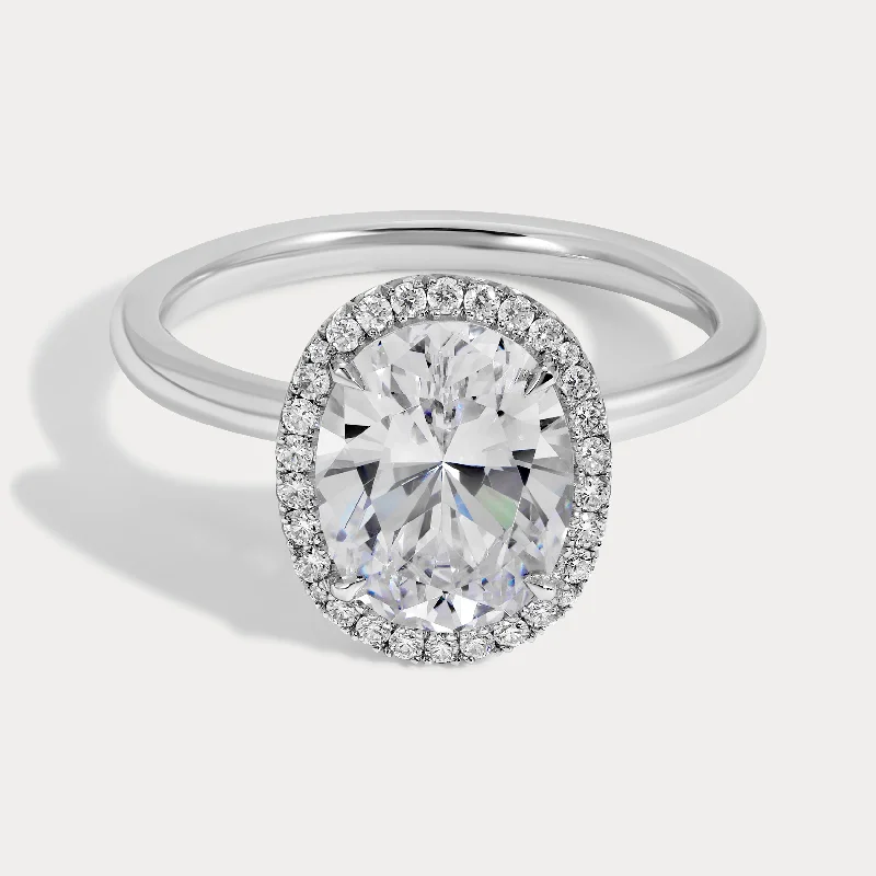 Melanie - 2.58ct Oval Brilliant Natural Diamond Ring