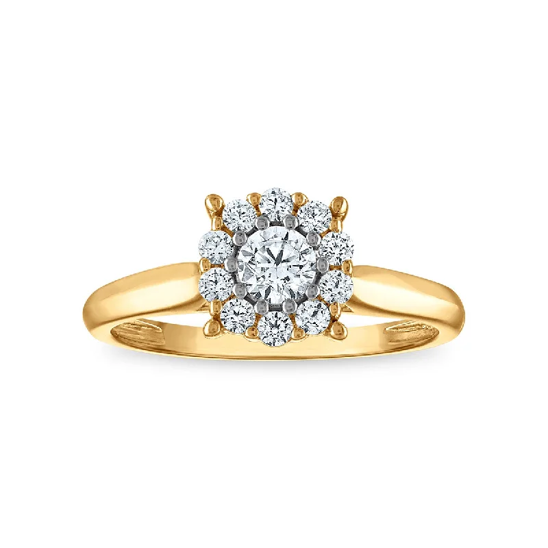 Red Hot Deal 1/2 CTW Lab Grown Diamond Ring in 10KT Gold