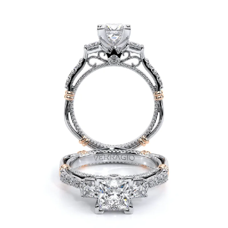 Verragio Parisian 14k 3 Across Princess Cut Engagement Ring