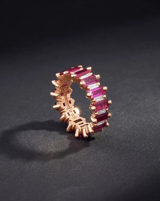 One of a Kind Majesty Ruby Eternity Band