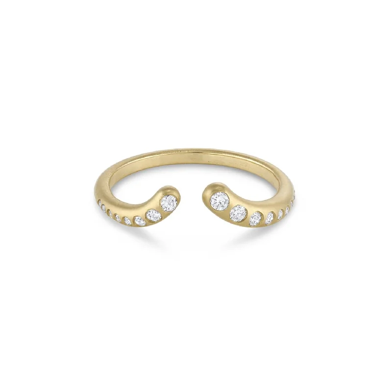 Diamond Nesting Cuff Ring