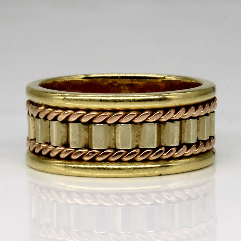 Shop Stylish Jewelry Now And Save Big 18k Two Tone Gold Ring | SZ 9.75 |