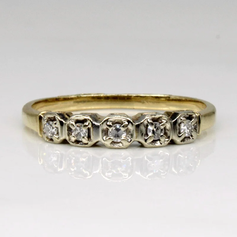 Shop Trending Jewelry With Exclusive Savings Five Stone Diamond Ring | 0.08ctw | SZ 6.75 |