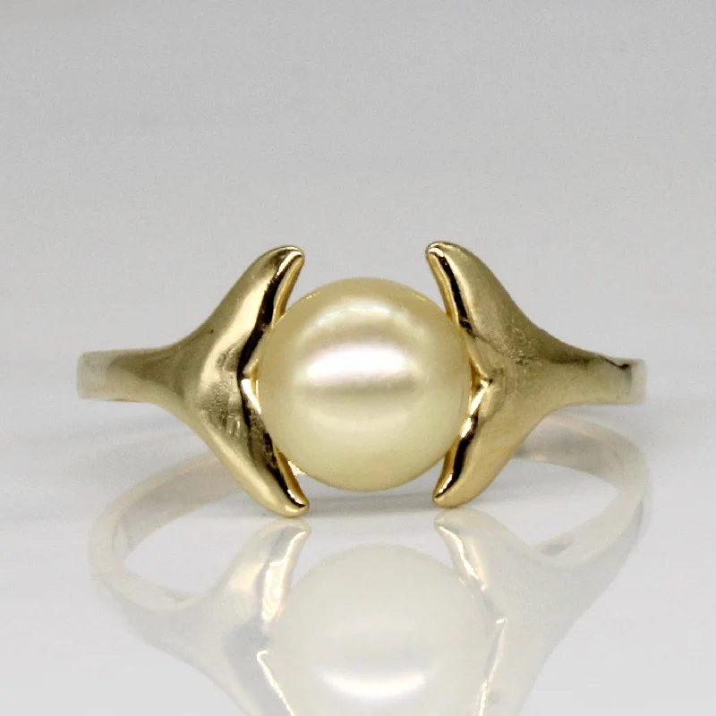 Make Your Outfit Shine With Discounted Jewelry Pearl Cocktail Ring | SZ 7.75 |