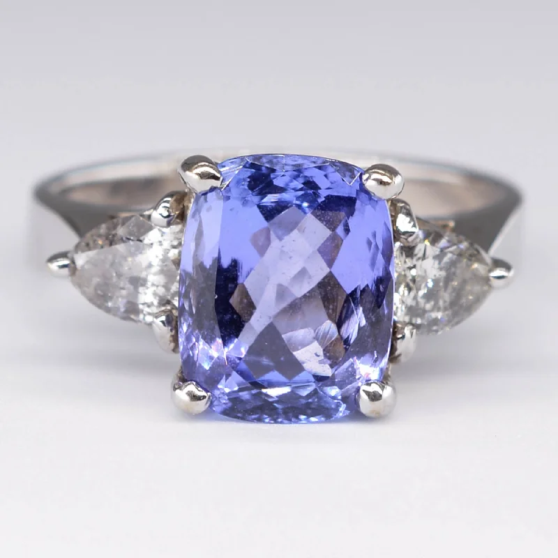Best-Selling Jewelry Now Available At Special Deals Tanzanite and Diamond Three Stone Ring | 0.40ctw | SZ 5.25 |