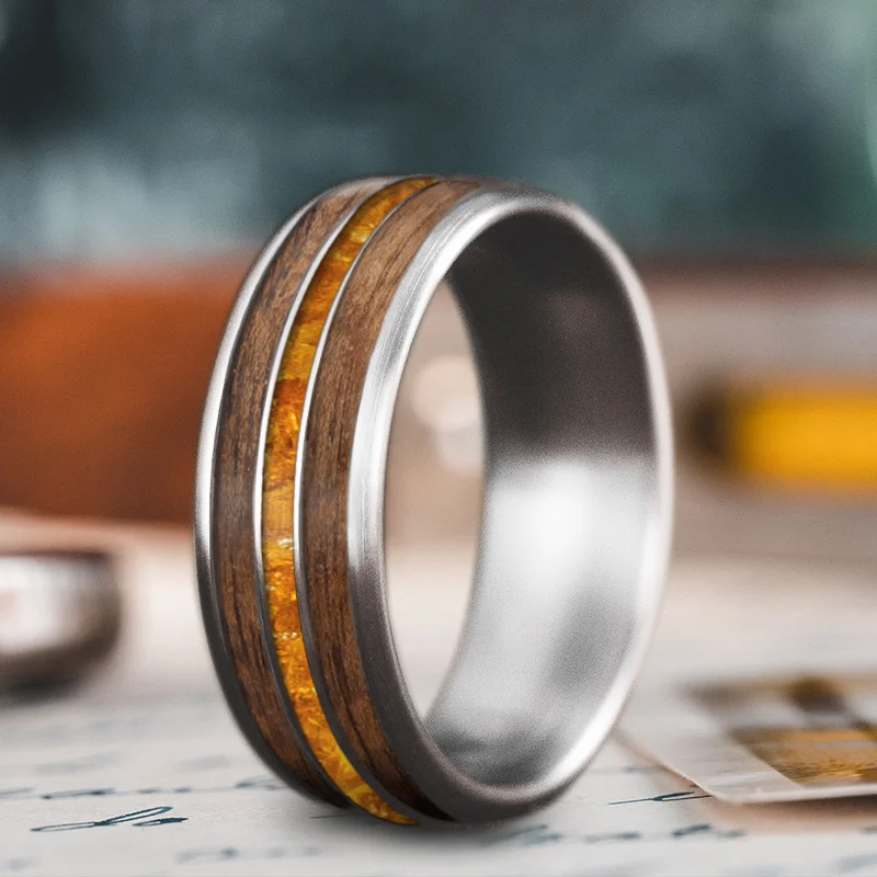 Shop Signature Jewelry Styles At Exclusive Prices Custom Design - 3-Inlay Narrow Center Ring yqDqofdCzsiB3O9qlOGGVJw8