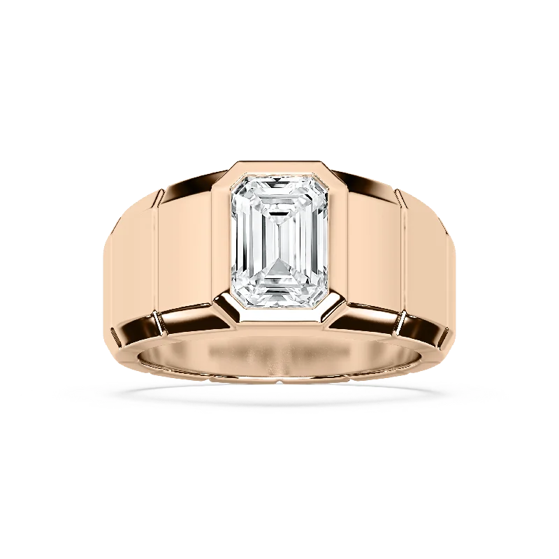 Emerald Cut Signet Ring