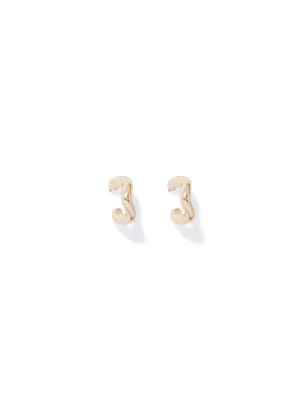 Livia Wave Hoop Earrings