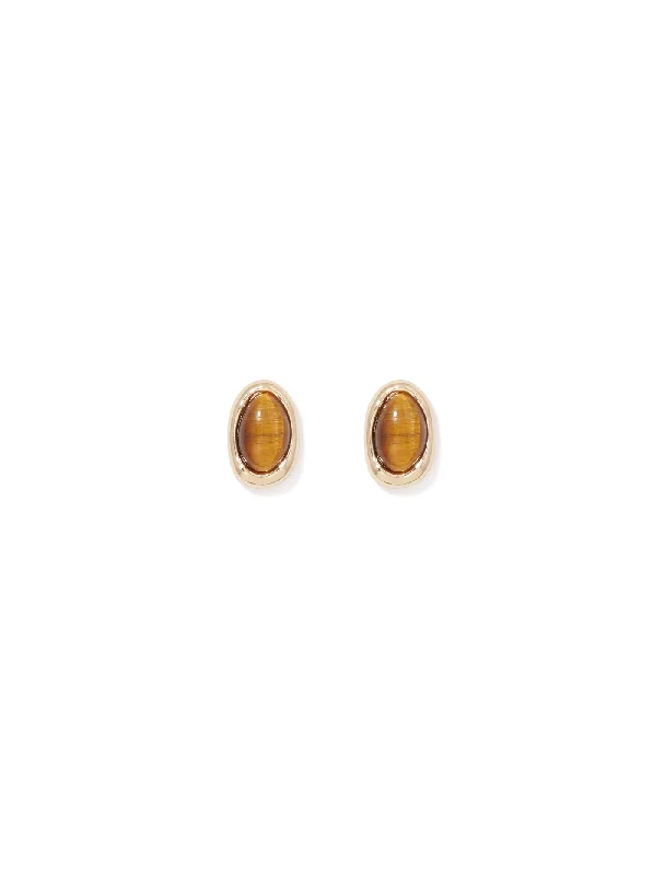 Parisa Organic Stone Stud Earrings