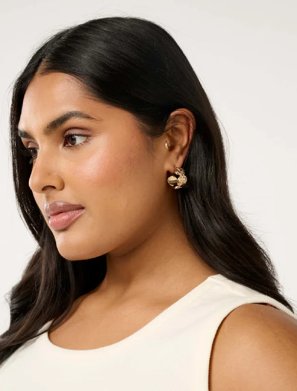 Signature Carley Small Disc Hoop Earrings