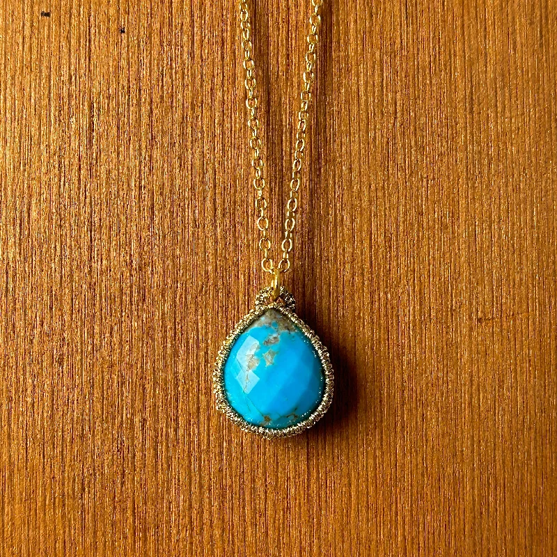 Special Offers On Handcrafted And Designer Jewelry Pear Shaped Turquoise Necklace