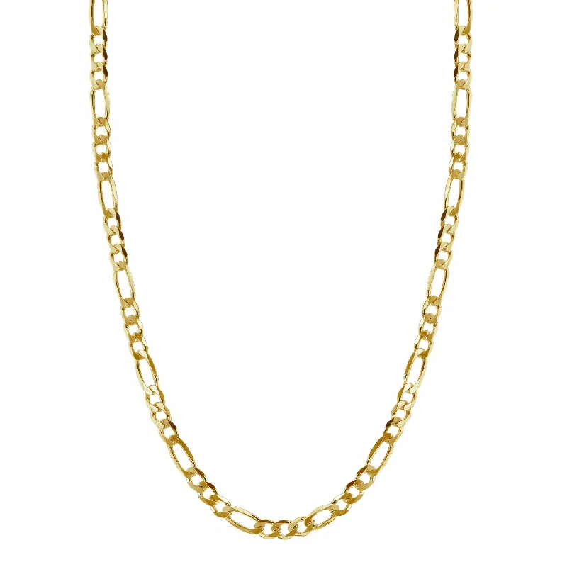 Elegant Designs, Unbeatable Discounts – Shop Jewelry Now Flat Figaro Gold Plated Necklace