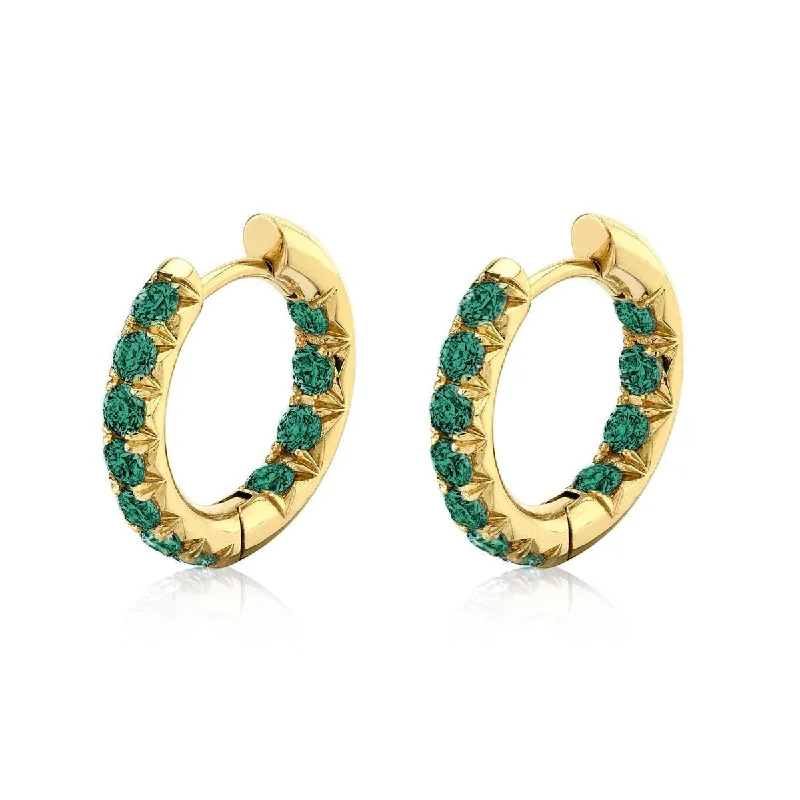 Limited-Time Jewelry Sale – Don't Miss These Deals Inside Out Emerald French Pavé Hoops