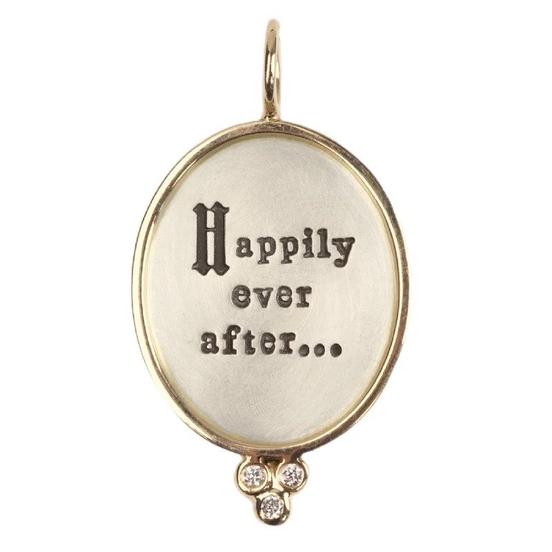 Happily Ever After Oval Charm