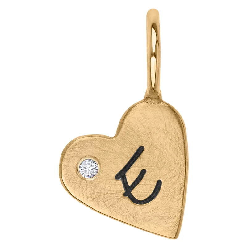 Initial Heart Charm