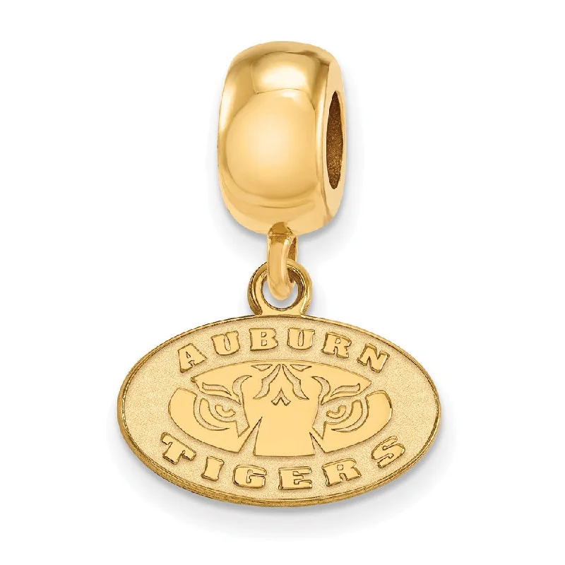 14k Gold Plated Silver Auburn University XS Dangle Bead Charm