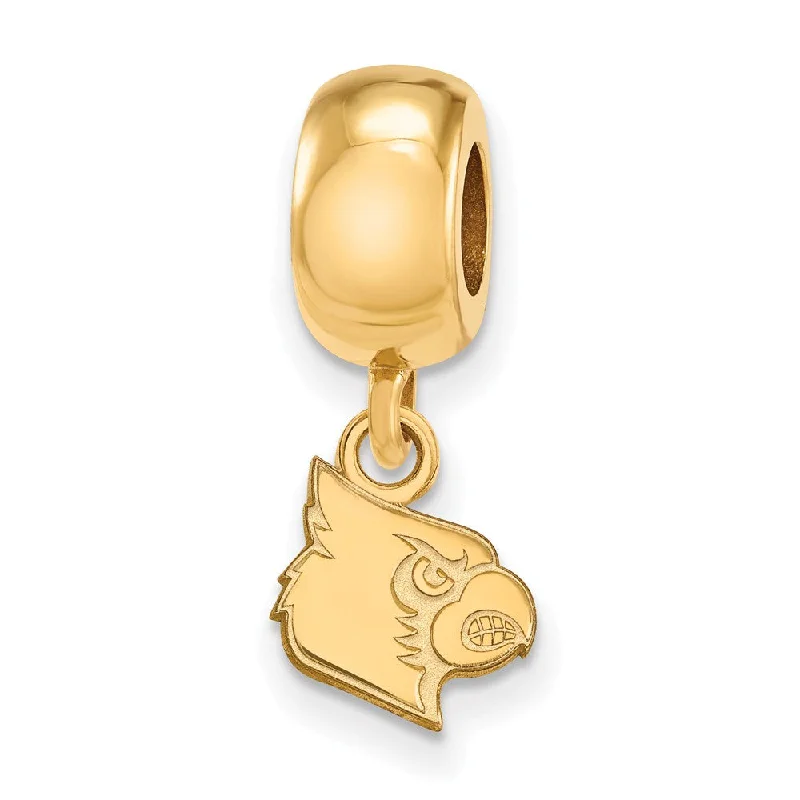 14k Gold Plated Silver University of Louisville XS Dangle Bead Charm