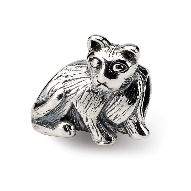 Sterling Silver Cat Ready to Pounce Bead Charm