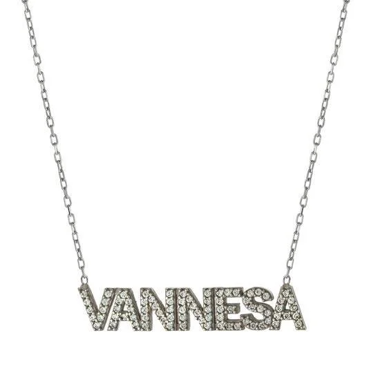 SS CZ Name Necklace