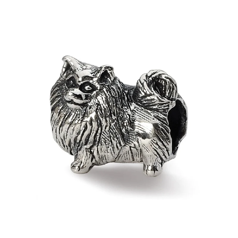Jewelry Sale Bonanza – Grab Your Sparkle Now Sterling Silver Pomeranian Bead Charm