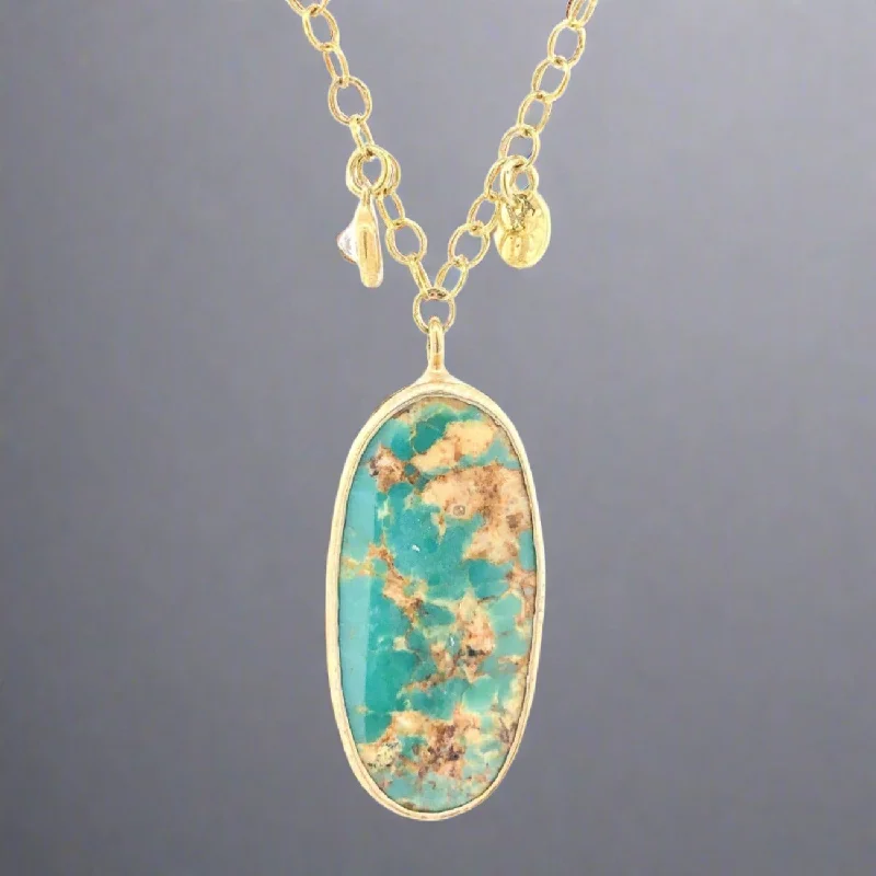 YGP Sterling Persian Turquoise Necklace