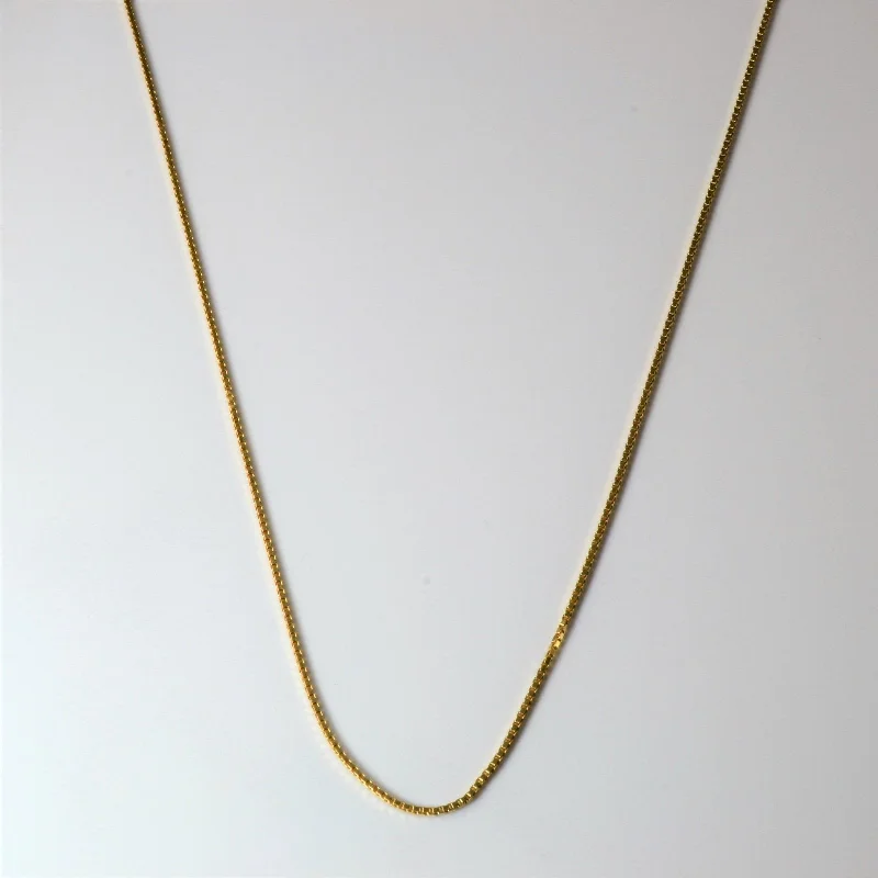 Elegant Jewelry Pieces At Unbelievable Prices 10k Yellow Gold Box Chain | 20"|