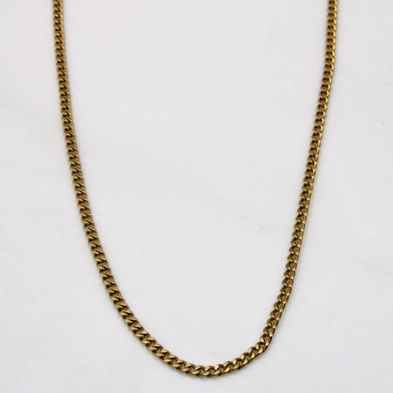 10k Yellow Gold Cuban Link Chain | 18" |