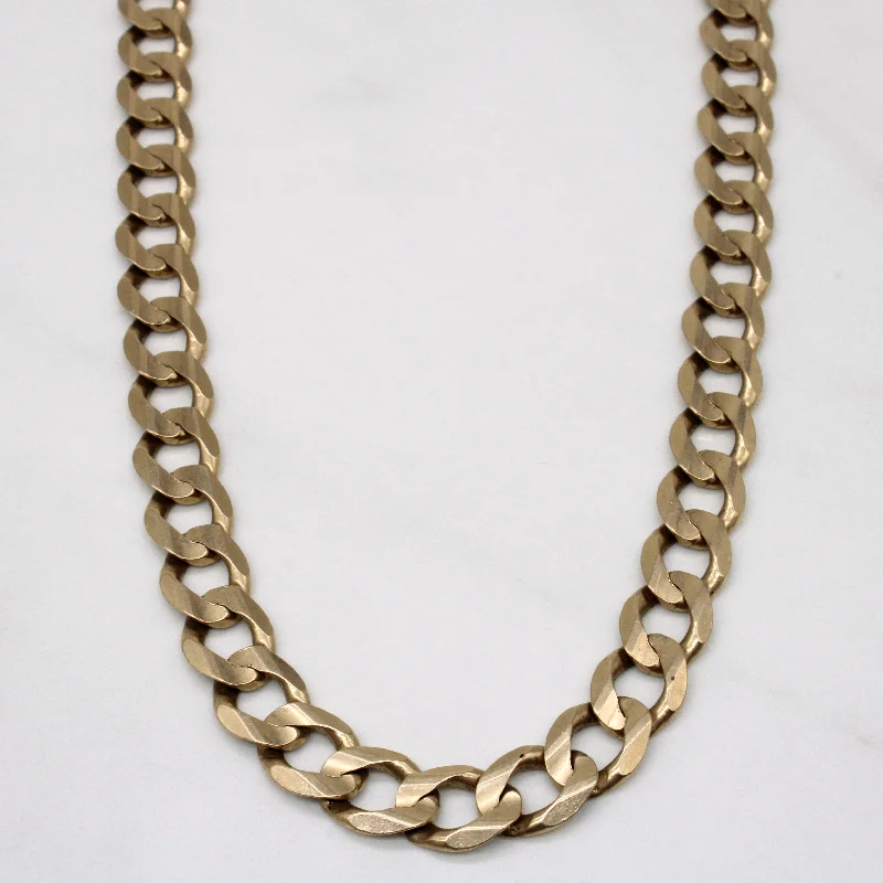 10k Yellow Gold Curb Link Chain | 24" |