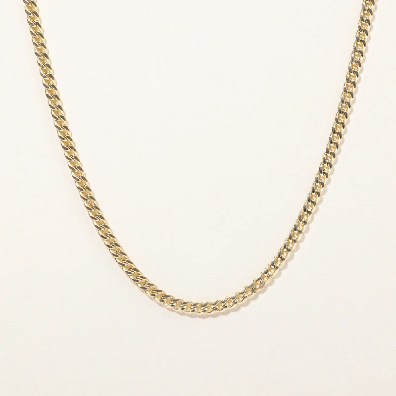 10k Yellow Gold Curb Link Chain | 26" |