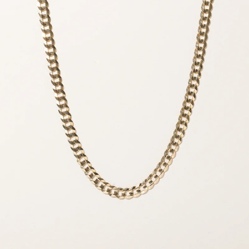 10k Yellow Gold Curb Link Chain | 24" |