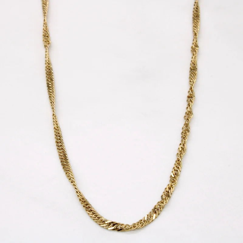 10k Yellow Gold Rope Chain | 18" |