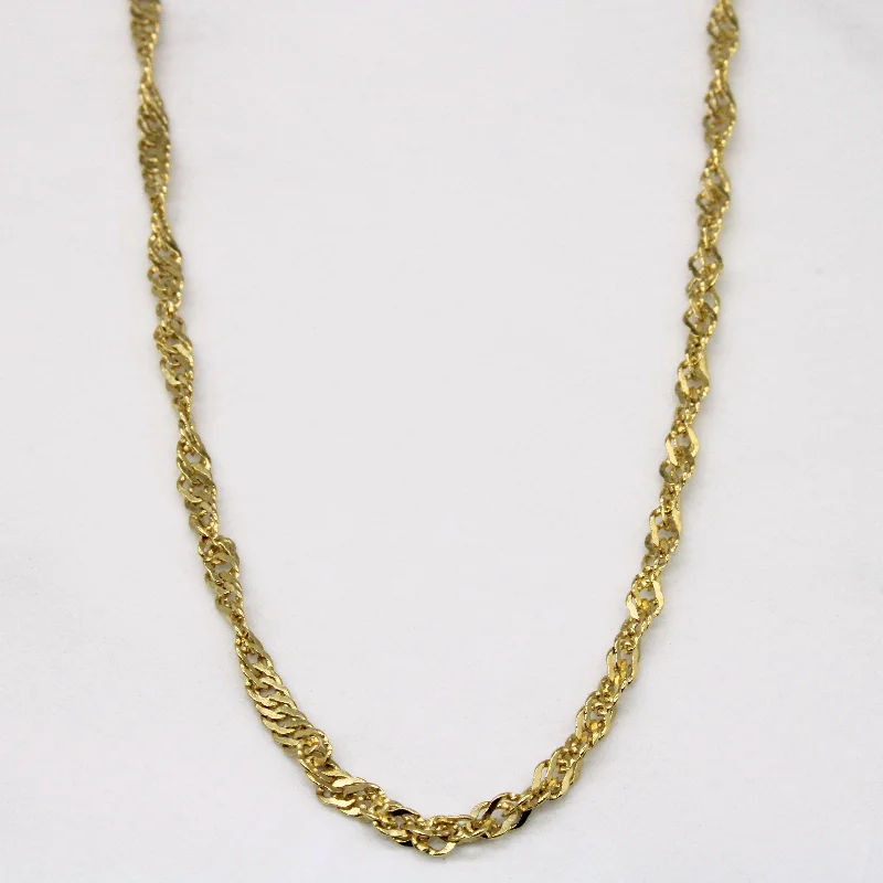 10k Yellow Gold Rope Chain | 18" |