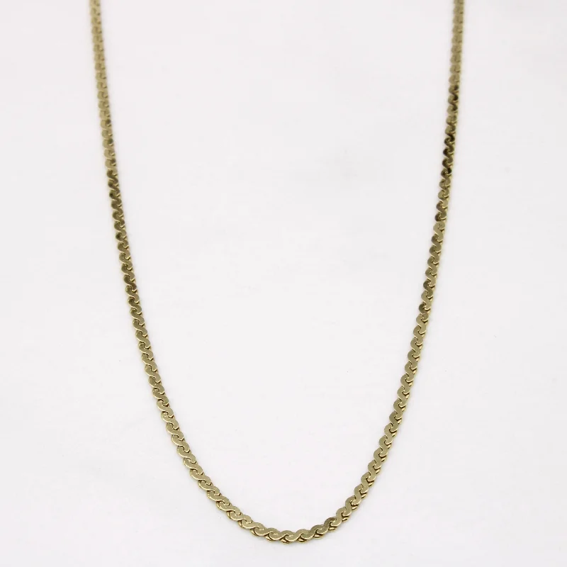 10k Yellow Gold S Link Chain | 19" |