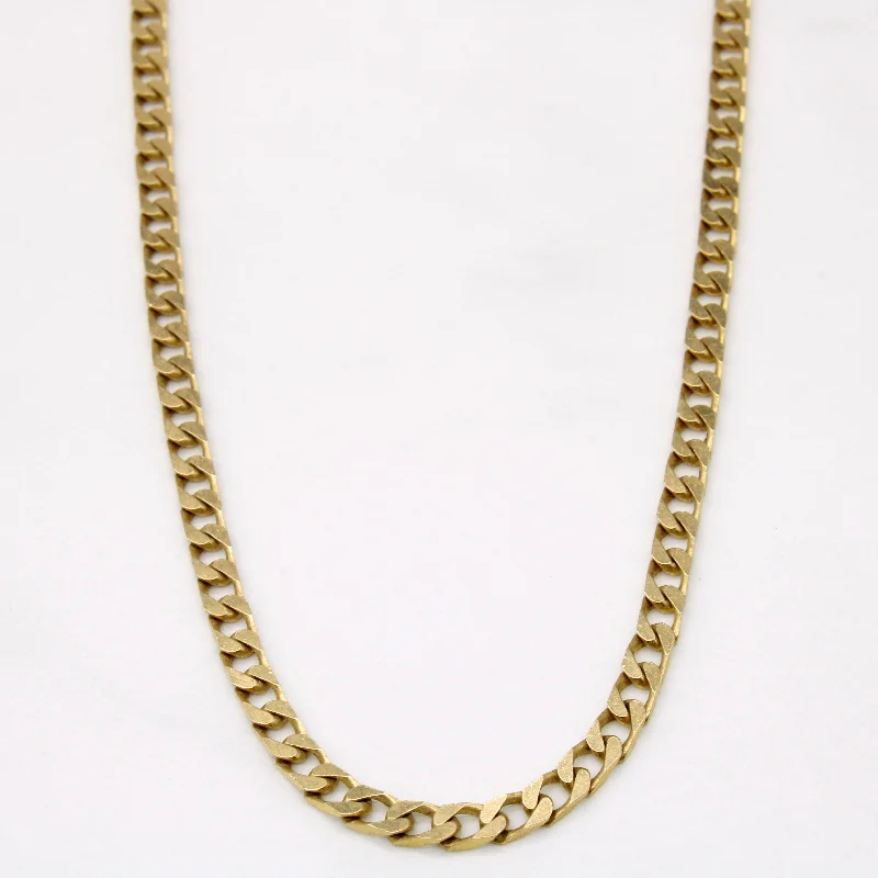 14k Yellow Gold Curb Link Chain | 20" |