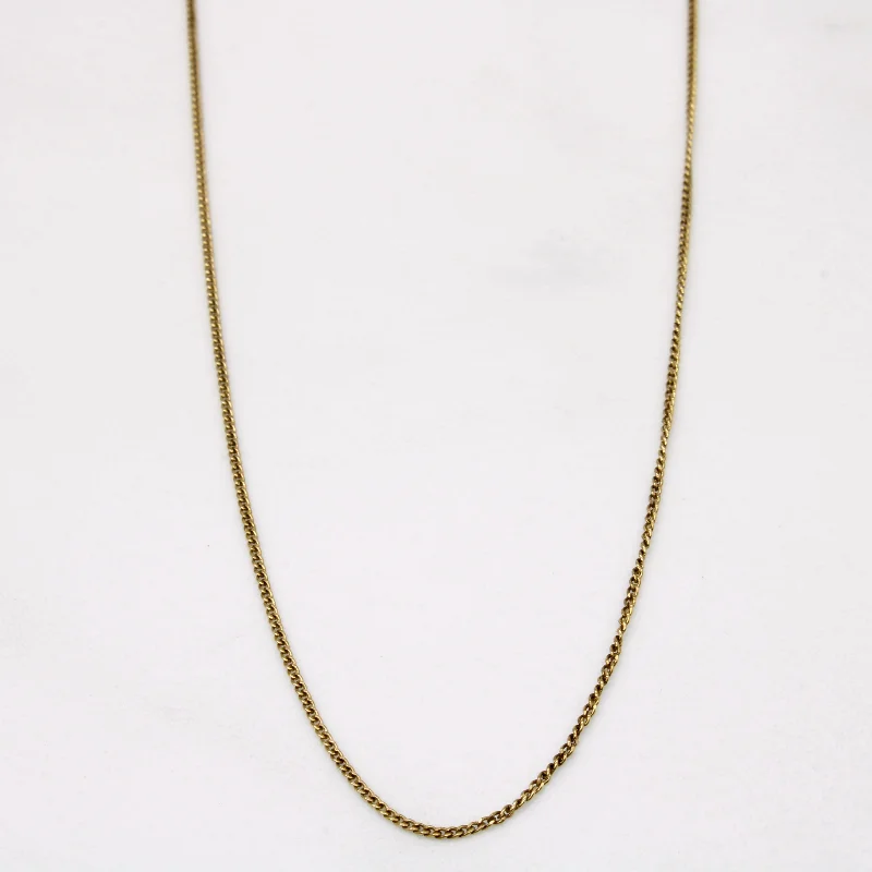 14k Yellow Gold Curb Chain | 16" |