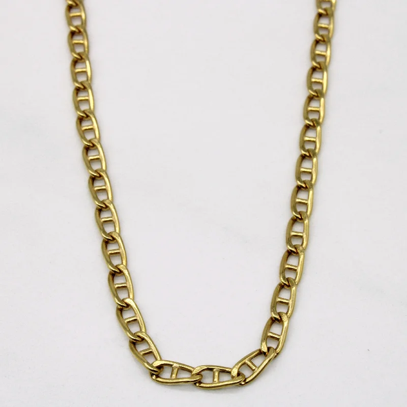 18k Yellow Gold Anchor Link Chain | 24" |