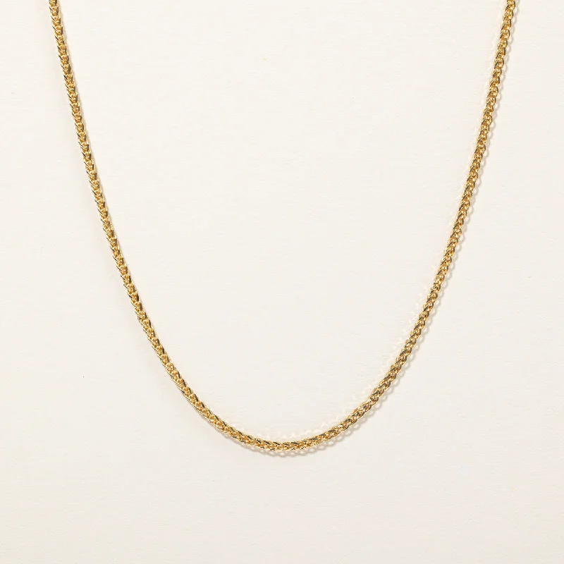 18k Yellow Gold Wheat Chain | 24" |