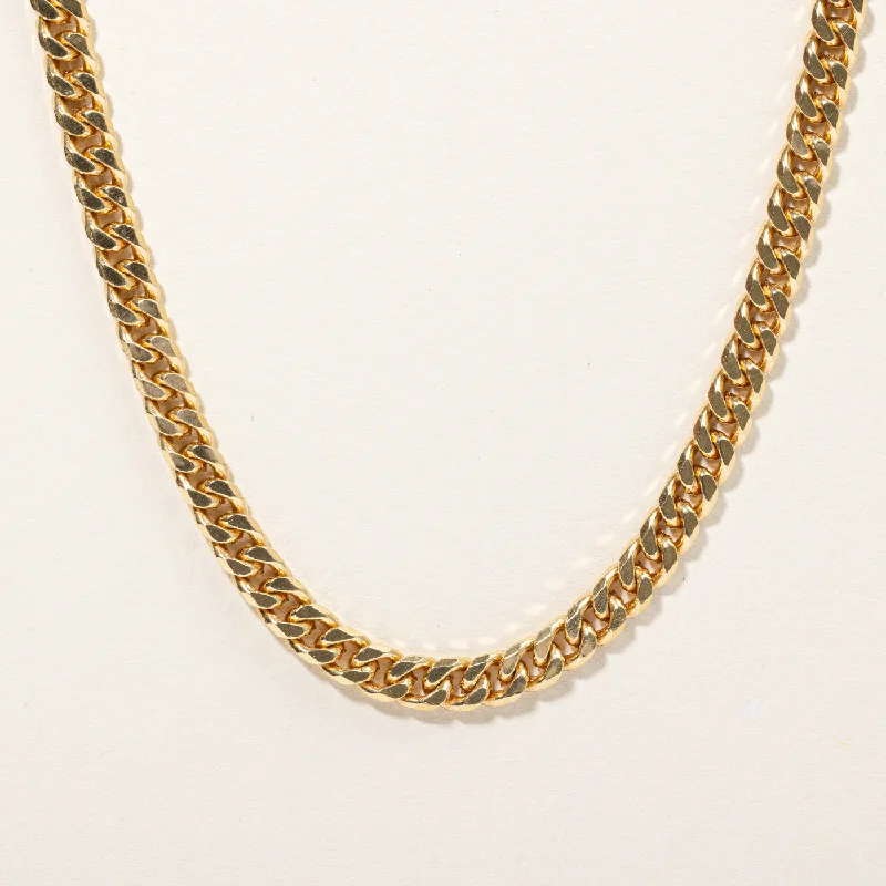 18k Yellow Gold Cuban Link Chain | 24" |