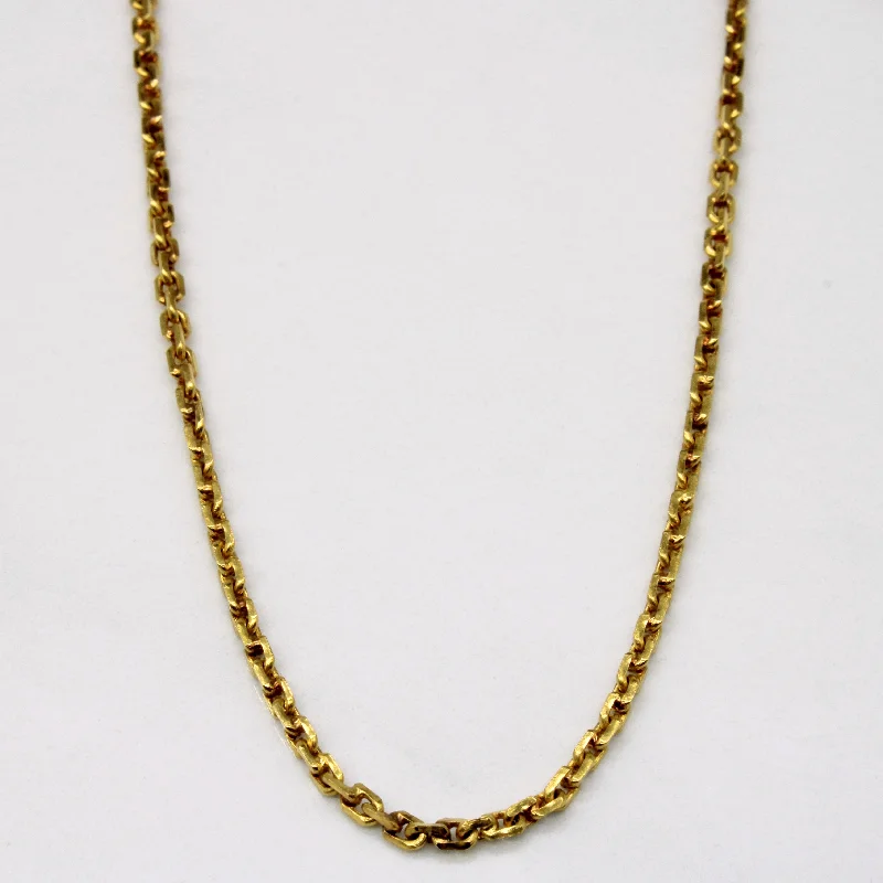 21k Yellow Gold Necklace | 26" |