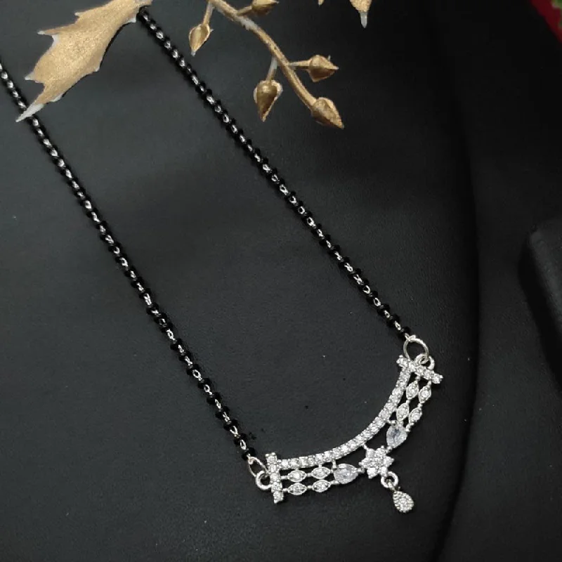 High-End Sparkle, Low-End Prices – Jewelry Sale Live Aamrapali Silver Plated AD Mangalsutra