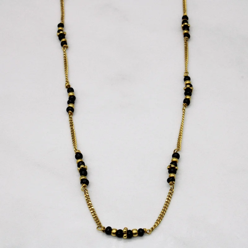 Agate Bead Necklace | 5.50ctw | 18" |