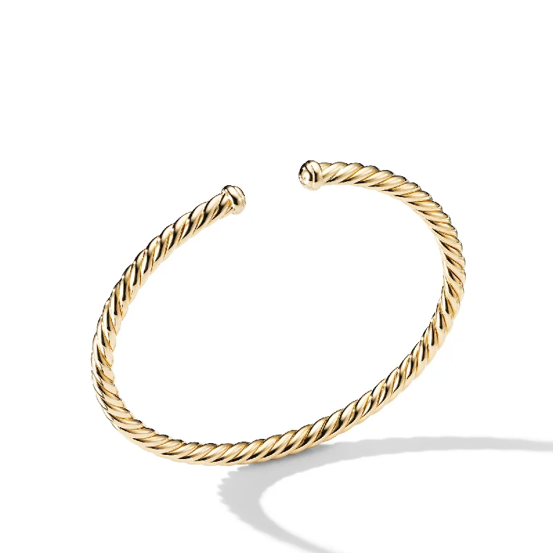 Luxury Jewelry At Budget-Friendly Prices – Grab Yours Now Modern Cablespira® Bracelet in 18K Yellow Gold\, 4mm