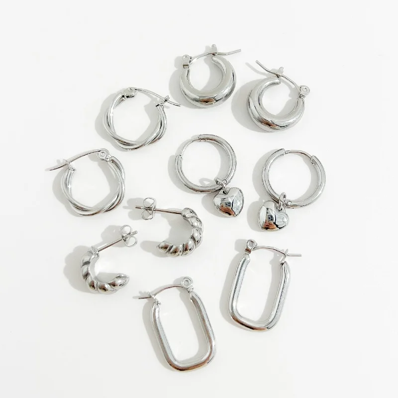 Best Sellers Silver Earrings Bundle