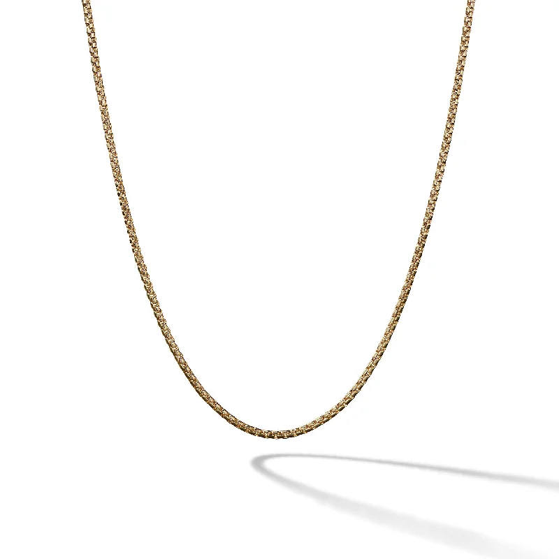 Shine Without Limits – Jewelry Sale Happening Now Box Chain Necklace in 18K Yellow Gold\, 1.7mm