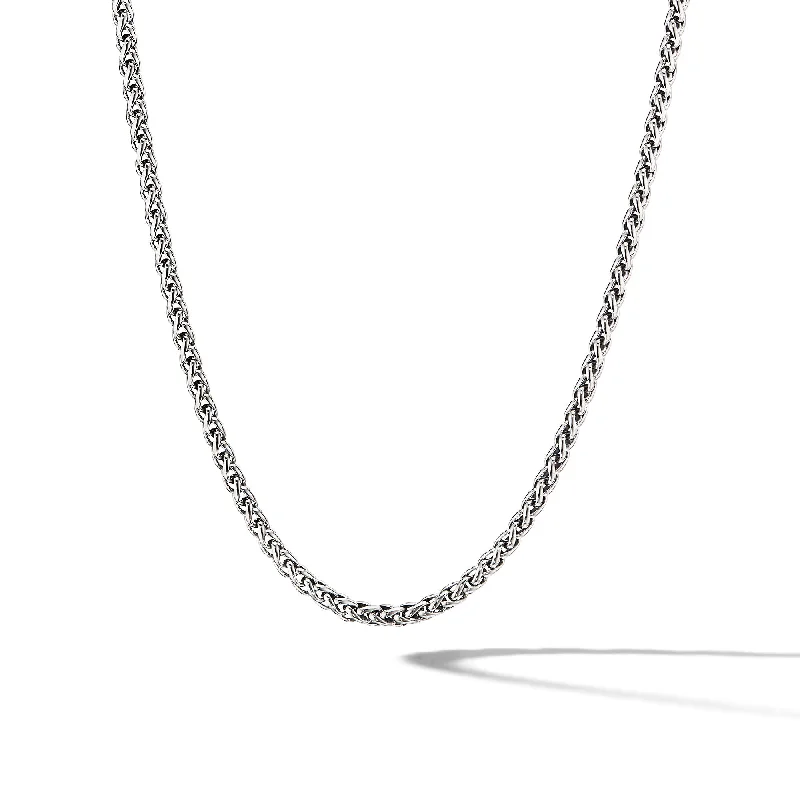 Trending Jewelry Styles Now At Limited-Time Discounts Wheat Chain Necklace in Sterling Silver\, 4mm