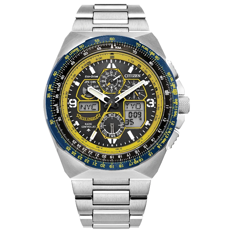 Elevate Your Outfit With Discounted Statement Jewelry Citizen Eco-Drive Blue Angels Promaster Skyhawk A-T JY8125-54L