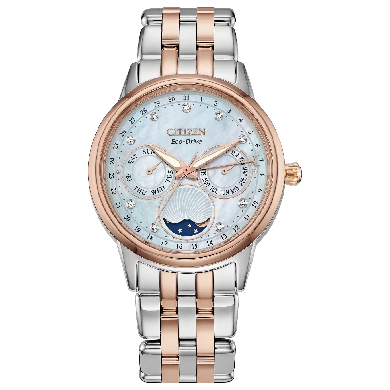 Sparkle In Style With Our Best Jewelry Deals Citizen Eco-Drive Calendrier Moonphase FD0006-56D