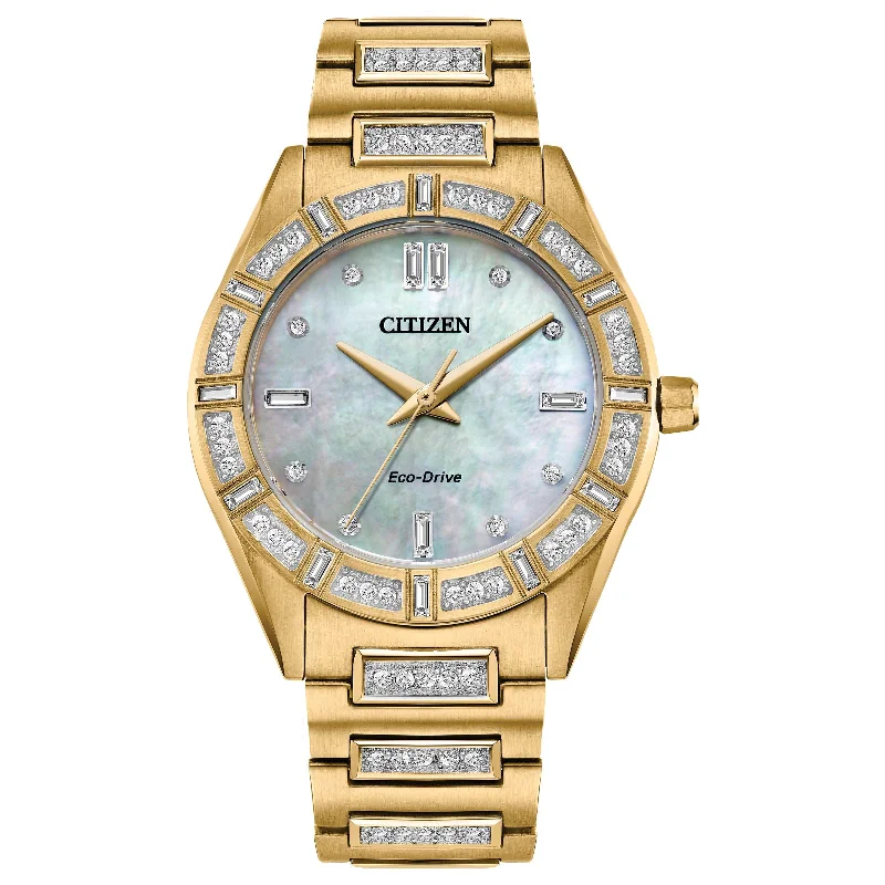 Luxury Meets Affordability – Jewelry Sale Live Now Citizen Eco-Drive Crystal EM1022-51D