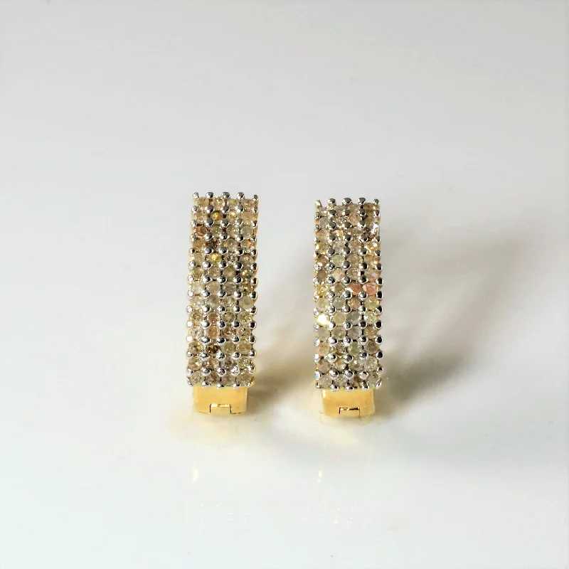 Once-A-Year Jewelry Deals – Shop Before They’Re Gone Cluster Set Diamond Huggie Earrings | 0.52ctw |