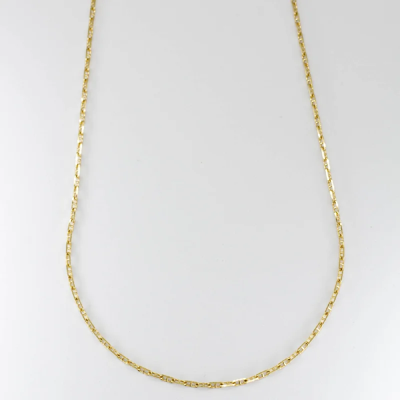 'Cavelti' 18K Gold Anchor Chain | 16" |